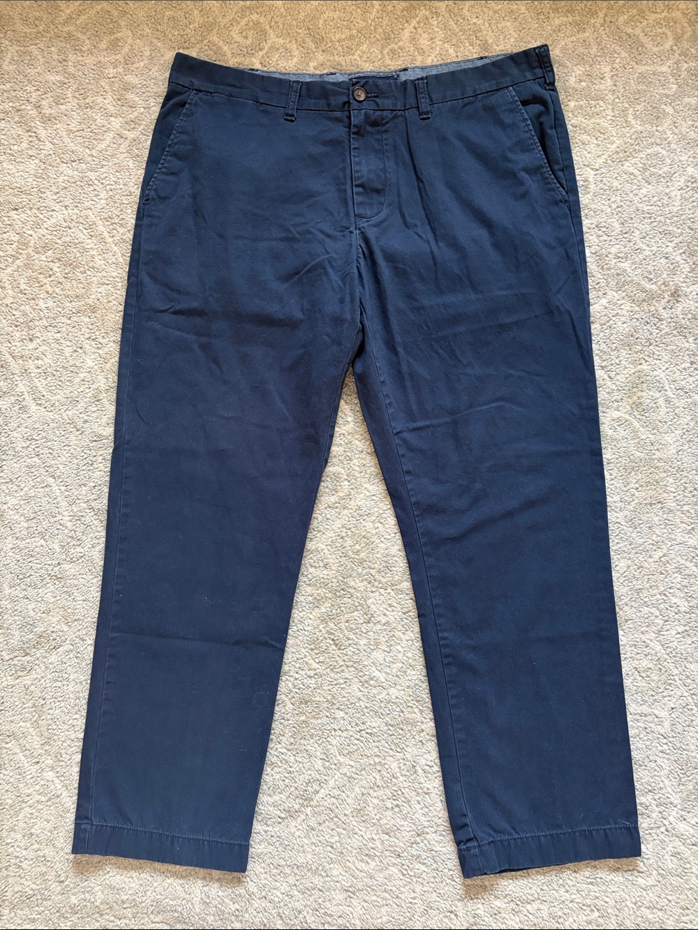 Tommy Hilfiger Men’s Navy Chino Pants Tailored Fit 38x30 Blue Cotton